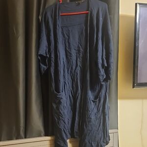 H&M Dark Blue Floral Cardigan